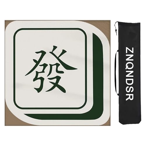 ZNQNDSR Verdickte Mute Mahjong-Tischmatte, Spielmatte Mit Aufbewahrungstasche, rutschfeste Gummimatte Für Mahjong Pai Jiu Poker(80cm/31in) von ZNQNDSR