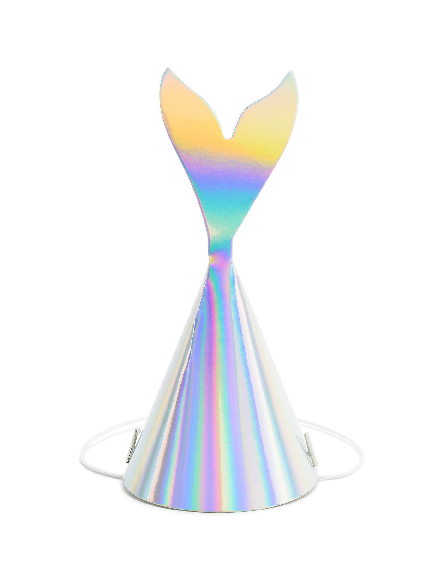 Meerjungfrauen-Partyhüte Flosse 6 Stück bunt 18cm von PARTYDECO