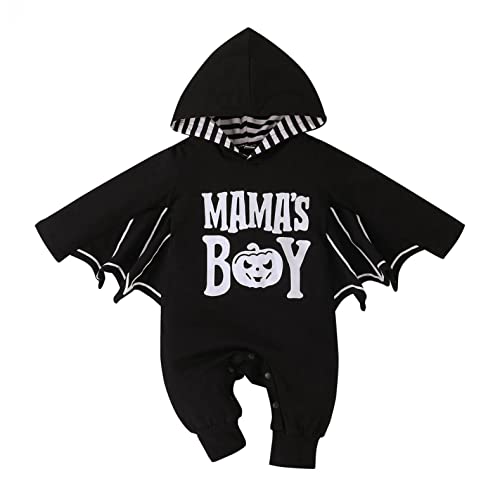 ZOFIS Halloween Baby KostüM Halloween-KostüMe FüR Kinder Strampler Hut Bat Outfits Set Karneval KostüM Kinder Jungen Halloween Babyset Bekleidungsset Kleidungsset 1/2/3 Stück von ZOFIS