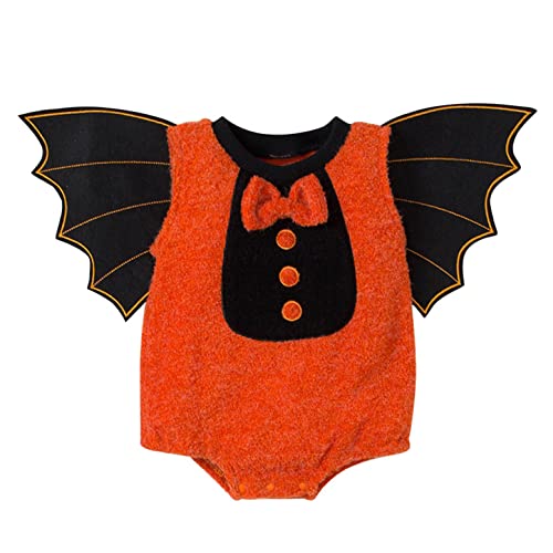 ZOFIS Halloween Costumes KostüM FüR Halloween süßer Strampler mit Fledermaus-Kostüm FaschingskostüMe MäDchen Kleinkind Party Halloween KostüM Kinder MäDchen 1/2/3 Stück von ZOFIS