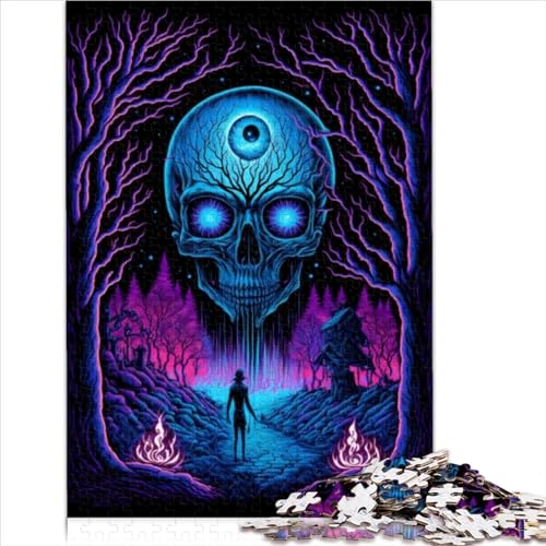 1000 Teile Puzzle Black Light Inception Puzzles für Erwachsene Kinder Holzpuzzles Spielzeug Intellektuelles Spiel 75x50cm von ZOMTOON