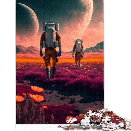 Puzzles 1000 Teile für Erwachsene Love Beyond The Stars Puzzles Lustiges Familienpuzzle aus Holz Kreativpuzzle Teenager Puzzlespiel Spielzeug Geschenk 75x50cm von ZOMTOON