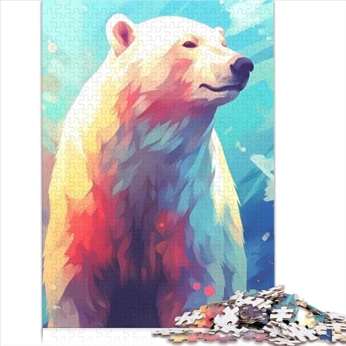 Puzzles für Erwachsene, 1000 Teile, Eisbär-EIS-Puzzles für Erwachsene, Familien-Puzzlespiel, Geburtstagsgeschenke 29,52x19,68 Zoll von ZOMTOON