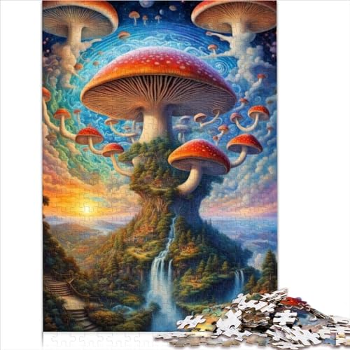 Trippy-Pilz-Puzzle Für Erwachsene, Puzzle Für Erwachsene, Holzpuzzle, 1000 Teile, Für Erwachsene Und Kinder Ab 12 Jahren, Spielzeug (Größe 75X50CM) von ZOMTOON