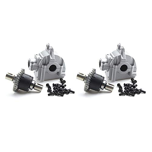 ZOMTTAR 2 Set Metall Differential + Metall Getriebe für 144001 1/14 4WD Hoch Geschwindigkeits Renn RC Auto Fahrzeug Modelle Teile von ZOMTTAR