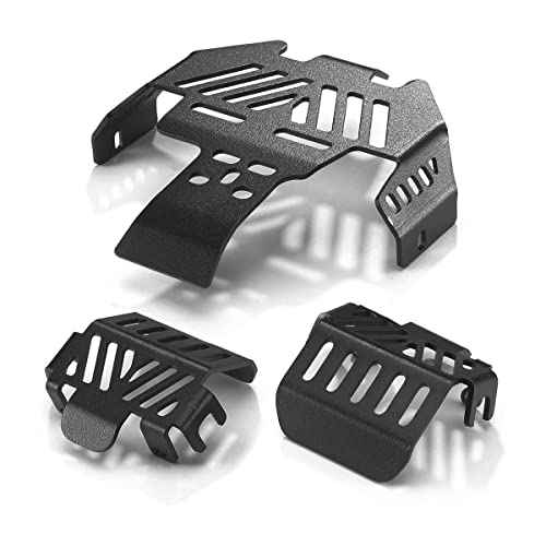 ZOMTTAR RC Chassis Armor Kit Von TRX4 Car, Edelstahl Power Von TRX4 Sports Body, Link Shock Shaft Protector von ZOMTTAR