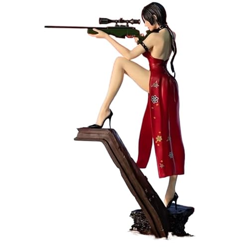 ZONSAANG Figur aus dem Film Resident Evil Ada Wong Statue Ada Wong Anime-Figuren Modell Spiel Figur Statue Spielzeug Bürokollektionen 13,3 Zoll von ZONSAANG