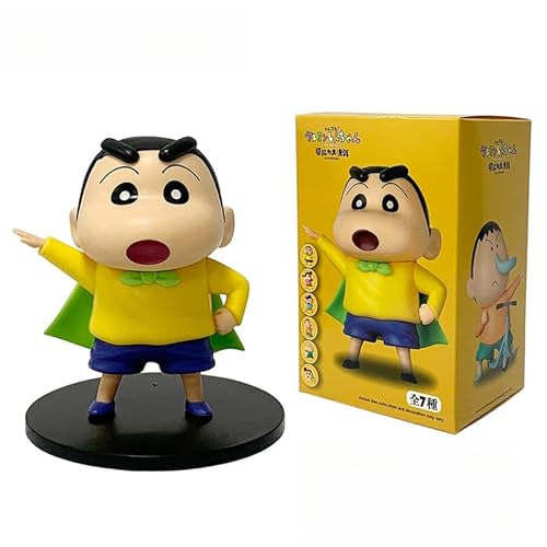 ZONSAANG Shinnosuke Figur Bleistift Shin-Chan Anime Handunterstützung Shinnosuke PVC Spielfigur Modell Statue Figur Geschenk für Anime-Fans 3,9 Zoll (1) von ZONSAANG