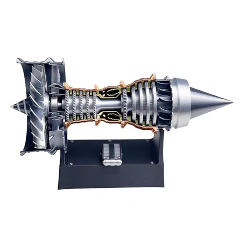 Trent 900 Turbofan Motor Modell, Aircraft Engine, Einstellbare Geschwindigkeit Flugzeugmotor, Mechanische Wissenschaft Bildung Spielzeug Geschenk für Erwachsene, 28cm (Fertige Version) von ZONSGIN