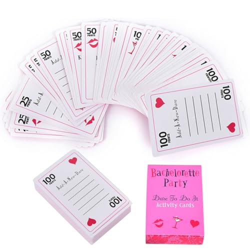 ZOOMPIL Hen Party Kartenspielen, JGA Card Games, Fun Hen Party Accessories, Games for Adults Drinking Playing Cards, für Junggesellenabschied, Brautparty Party, Mädchen Abend Out Hen Party von ZOOMPIL