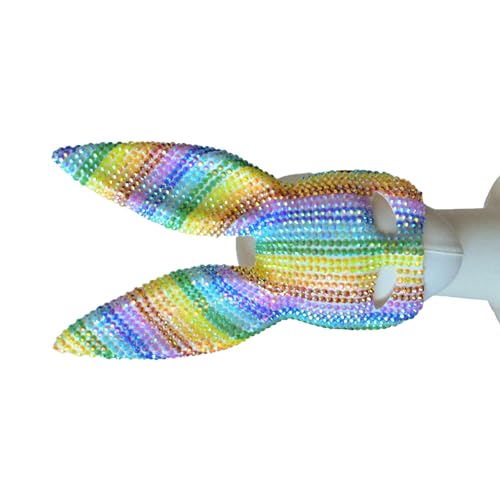 ZORESCOLEO Bunte Maskerade mit langen Hasenohren, Party für Männer und Frauen, Halloween-Maskerade ZORESCOLEO Bunte Maskerade mit langen Hasenohren, Party für Männer und Frauen, Halloween-Maskerade von ZORESCOLEO