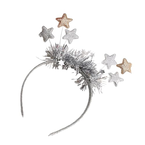 ZORESCOLEO Star Blingbling Stirnband Weihnachten Kopfbedeckung Weihnachten Party Foto Requisiten Weihnachten Party Kopfbedeckung Cosplay Zubehör von ZORESCOLEO