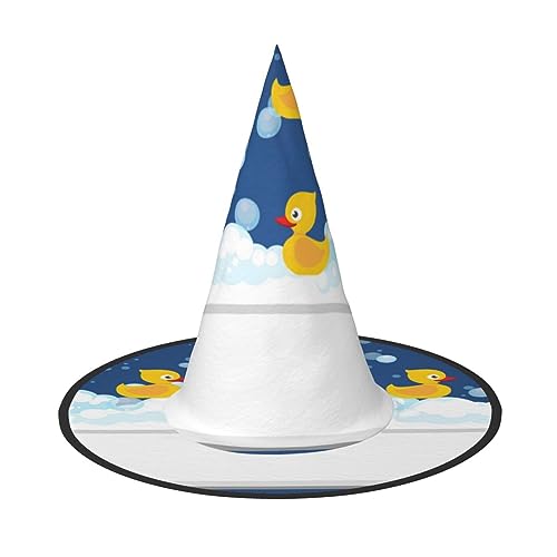 ZORIN Halloween Witches Hat Adult Wizard Hats Fancy Dress Bath Duck and Soap Foam Witches Hat Halloween Costume Decors for Cosplay Party Pets Garden von ZORIN