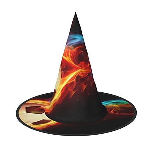 ZORIN Halloween Witches Hat Adult Wizard Hats Fancy Dress Football Fire Lightning Witches Hat Halloween Costume Decors for Cosplay Party Pets Garden von ZORIN