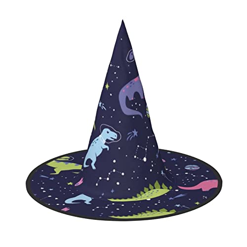 ZORIN Halloween Witches Hat Adult Wizard Hats Fancy Dress Galaxy Dinosaurs Astronauts Planet Witches Hat Halloween Costume Decors for Cosplay Party Pets Garden von ZORIN