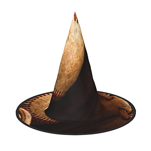 ZORIN Halloween Witches Hat Adult Wizard Hats Fancy Dress Shabby Baseball Glove Witches Hat Halloween Costume Decors for Cosplay Party Pets Garden von ZORIN
