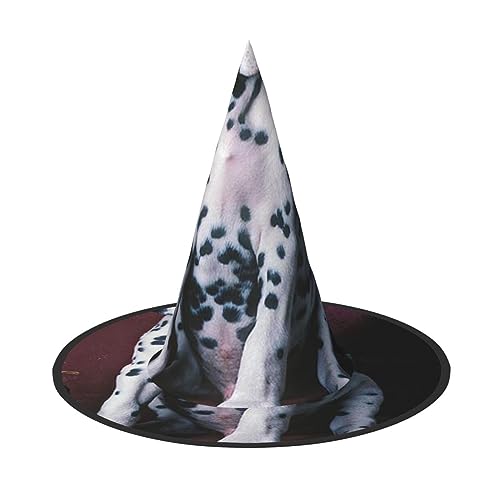 ZORIN Halloween Witches Hat Adult Wizard Hats Fancy Dress Spotted Dog Playing Baseball Witches Hat Halloween Costume Decors for Cosplay Party Pets Garden von ZORIN