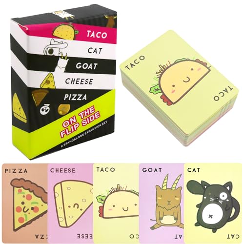 Taco Katze Käse Ziege Pizza,Kartenspiel für 3-8 Spieler ab 8+ Jahren,10 Min Kartenspiele,Partyspiel,Familienspiel,Deckkartenspiele für Kinder und Erwachsene von ZORTORZ