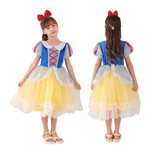 ZORUIS Prinzessin Kleid für Mädchen mit Haarband, Prinzessin Cosplay Kostüm für Kleinkind Halloween Party von 2 bis 4 Jahren von ZORUIS