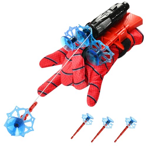 ZOSIGN Handgelenk Spielzeug Set,Launcher Handschuh,Launcher Glove,Launcher Spielzeug,Cosplay Glove Launcher,Launcher Web Shooter Handschuh,Lustiges Lernspielzeug Kostüm Requisiten für Kinder von ZOSIGN