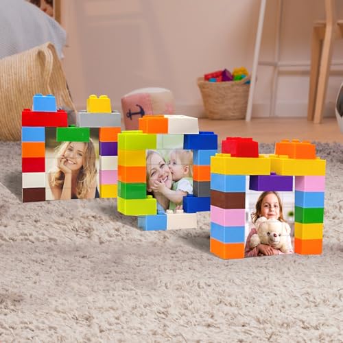 ZOTIMEF Personalisierte Fotos Bausteine Puzzle - Individuelles MOM Geformtes Steine Puzzle mit Bild - DIY Liebe Wohnkultur Muttertag Geburtstag Geschenke für Mama von ZOTIMEF