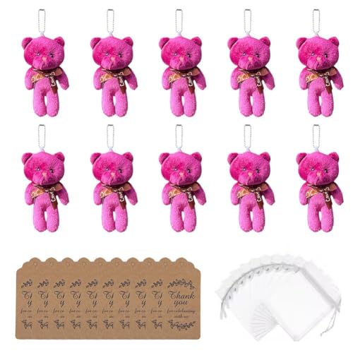 ZOUBAOQ Kleiner Taschenbär Mini-Plüschbären, Geschenk, kleiner Plüschbär, winzige Bären für College, Umarmung, High Par Schule, Kartenpuppe mit von ZOUBAOQ