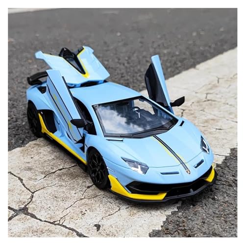 Display Cars 1/24 for Aventador SVJ 63 Legierung Rennwagen Modell Druckguss Metall Auto Simulation Maßstab Auto Modell Collection or Gift(Blue) von ZOUSANG