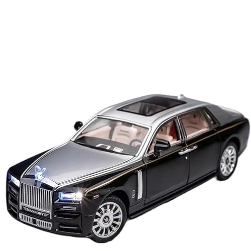 Fahrzeuge anzeigen 1/24 for Phantom Diecast Autos Modell Simulierte Zurückziehen Zink Legierung Metall Auto Geeignet for Dekoration Sammlung oder Geschenk(Black and Silver) von ZOUSANG