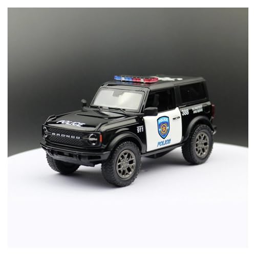 Fahrzeuge anzeigen 1/34 for Bronco Polizei SUV Sport Diecast Miniatur Fahrzeug Dekorative Ornament Gedenk Geschenk Sammlung oder Geschenk von ZOUSANG