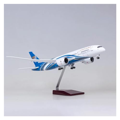 ZOUSANG Decorate Airplane 1/130 47CM for Oman Air 787 B787 Flugzeuge W Licht Und Rad Druckguss Harz Flugzeug Modell Statische Flugzeuge for Collection or Gift(Size:Without Light) von ZOUSANG