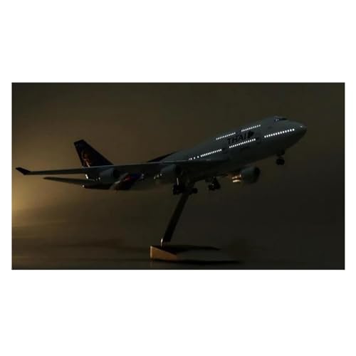 ZOUSANG Decorate Airplane 1/150 47 cm for Thailand Thai Airline 747 B747 Flugzeug Airline Modell Mit Rädern Druckguss Harz Flugzeug for Collection or Gift(Size:with Light) von ZOUSANG