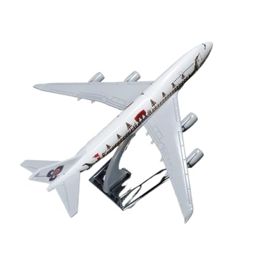 ZOUSANG Decorate Airplane 1:400 16 cm Katar Boeing 747 Flugzeugmodell aus Legierungsdruckguss, stark restauriertes Flugzeugmodell for Collection or Gift(Size:L) von ZOUSANG