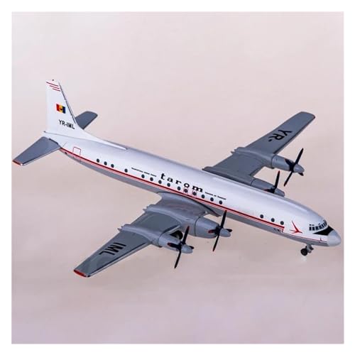 ZOUSANG Decorate Airplane 1:400 for Iljuschin Il-18 YR-IML Tarom Flugzeuge Modell Flugzeuge Airlines Legierung Flugzeug Statische Modell for Collection or Gift von ZOUSANG