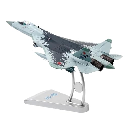 Decorate Airplane 1:72 for Russische Su-57/T-50 Su57 Legierung Vierte Generation Kampfflugzeug Statische Simulation Flugzeug Modell for Collection or Gift von ZOUSANG