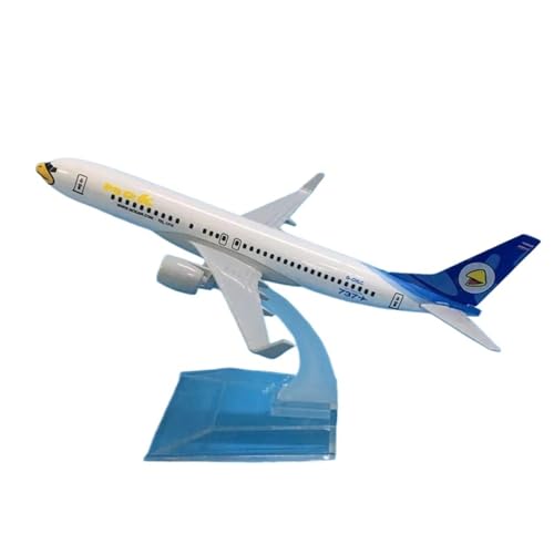 ZOUSANG Decorate Airplane 16 cm for B737 Nok Air Fliegende Vögel Metalllegierung Modell Flugzeug Flugzeugmodell Druckguss Flugzeug Statisches Modell for Collection or Gift (Size : White) von ZOUSANG