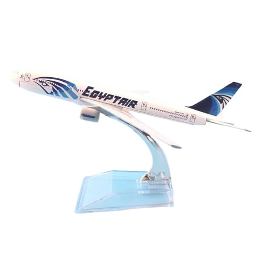 ZOUSANG Decorate Airplane 16 cm for Egypt Air Airways Boeing 777 B777 Flugzeug Modell W Stehen Flugzeug Metall Legierung Flugzeug Modell for Collection or Gift von ZOUSANG