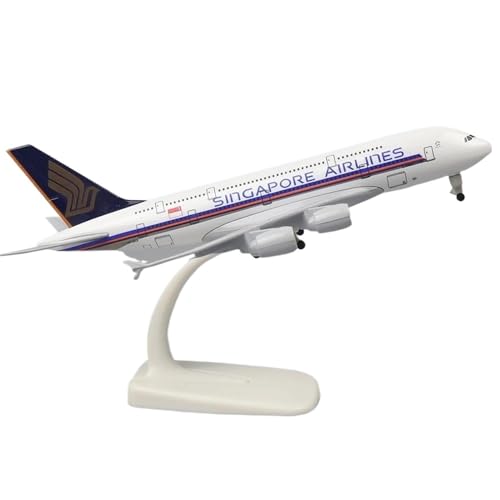 ZOUSANG Decorate Airplane 20 cm 1:400 for Singapore Airlines A380, Simulationsmaßstab, Druckgussflugzeug, stark restauriertes Kunsthandwerk for Collection or Gift(A) von ZOUSANG