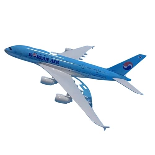 ZOUSANG Decorate Airplane 20 cm for Korean Air Airbus A380 Flugzeug Modell Diecast Metall 1:200 Flugzeug Modell Simulation Maßstab Flugzeug for Collection or Gift von ZOUSANG