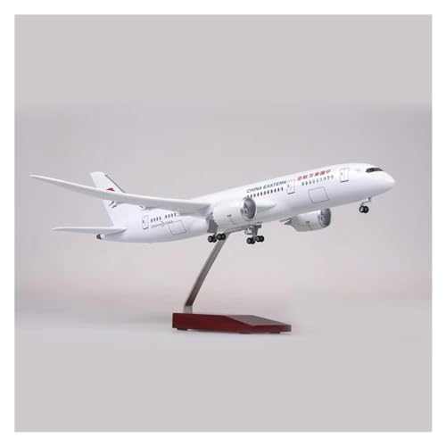 ZOUSANG Decorate Airplane 43 cm 1:130 for China Eastern Airlines B787 Kunstharz-Druckguss-Flugzeug-Modellflugzeug mit Licht und Rad for Collection or Gift (Size : No Light B787) von ZOUSANG