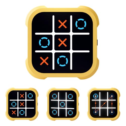 ZOYDP Tic-Tac-Toe Elektronisch, Elektronisches Puzzle Spielekonsole, Tragbare Tic-Tac-Toe Spiel für Bildung und Gedächtniswachstum, Handheld Spielzeugbrettspiele für Erwachsene und Kinder von ZOYDP