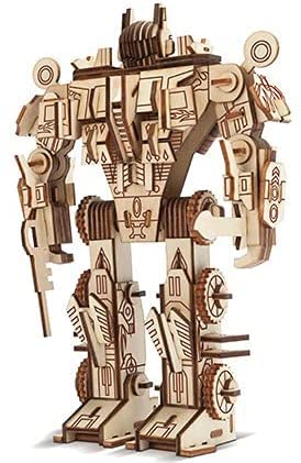 3D-Holzpuzzle, 3D-Puzzle für Kinder, 3D-Roboter-Puzzle, Robotermodell, Holzpuzzle für Kinder und Erwachsene, Puzzle, Lernspielzeug für Kinder (Roboter) von ZPPLD