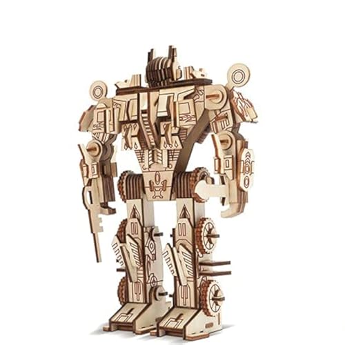 3D Roboter Puzzles,Roboter 3D Puzzle,Roboter aus Holz,3D holzpuzzle Kinder,Roboter Modell,Gebäude Geschenk für Teen und Erwachsene (Robot) von ZPPLD