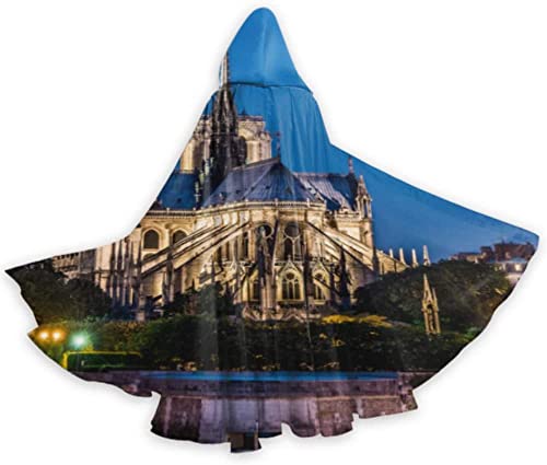 Anime Happy Notre Dame De Paris Mädchen Kleid Umhang Umhang Erwachsene Umhang Muster 59 Zoll für Weihnachten Halloween Cosplay Kostüme von ZQBDFC