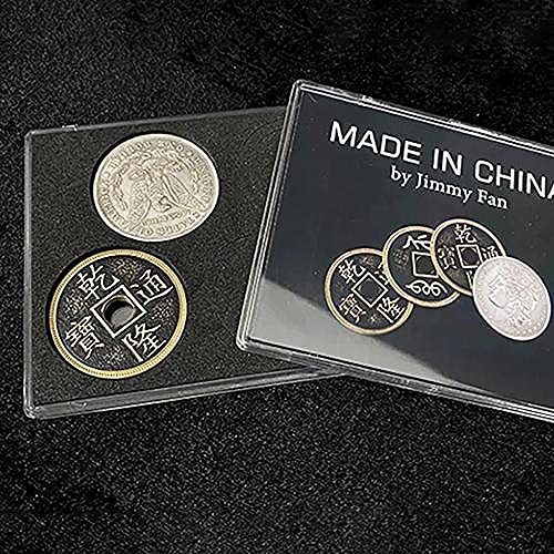 ZQION Made in China Magic Tricks Silber Messing Münze erscheinen verschwinden Verwandeln Mgaic Gimmicks Nahaufnahme Bühne Illusionen Requisiten Mentalismus von ZQION