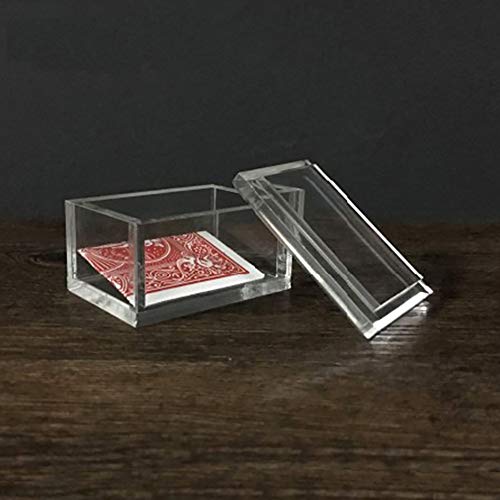 ZQION Paragon 3D Magic Tricks Karte To Clear Box Magic Cards Close Up Magic Requisiten Mentalismus Transparent Box von ZQION