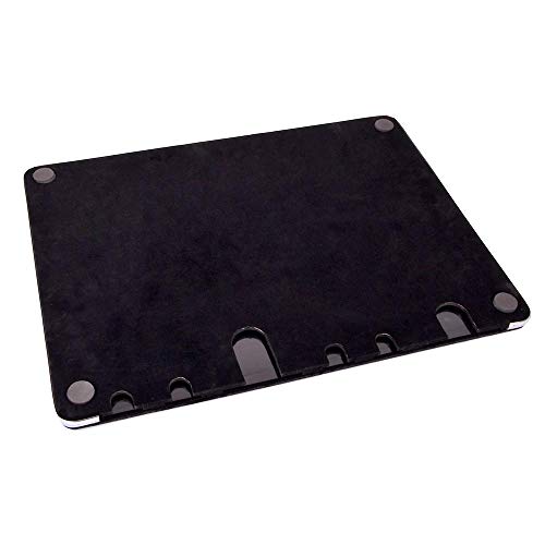 ZQION Production Pad Professionelle magische Tischmatte, Tablett, Zaubertricks, Münze, magische Karte, multifunktionale Nahaufnahmematte (schwarz, mit Zwischenschicht, 51 x 38,5 x 2 cm) von ZQION