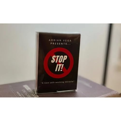 ZQION Stop It! (Gimmicks) by Adrian V Card Magic and Trick Decks Close Up Performer Magic Tricks Professional Magician Beginner Bar (Red) von ZQION