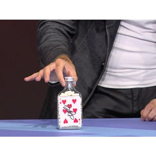 ZQION The Bottle Gimmicks Card Magic Tricks Signierte Karte erscheint in versiegelter Flasche Magia Close-up Illusions Mentalismus Requisiten von ZQION