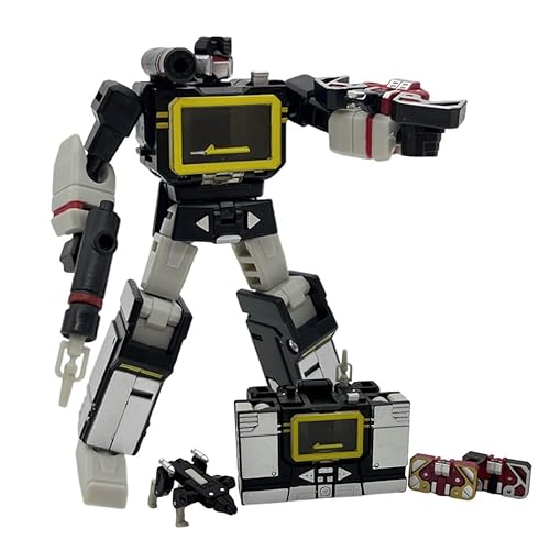 ZQLXHAN 4-Zoll-Soundwave, Transformer-Roboter, Actionfigur PT04, Humanoid- Und Recorder-Modelle, Mit 3 Bändern, KO-Version von ZQLXHAN