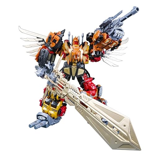 ZQLXHAN 5In1 Predaking, Transformer Robot, Actionfigur, Divebomb，Headstrong，Tantrum，Rampage，The Sharp Claws，KO-Version von ZQLXHAN